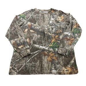 Unisex Rustic Ridge Camo Long Sleeve Shirt L Gorpcore Hunting Fishing Country